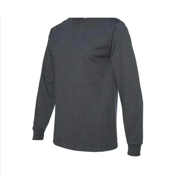 Fruit Of The Loom Select Soft Ring Spun Cotton Wicks Moisture Long Sleeve Crew - Picture 2 of 5